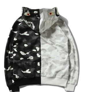 [Freeship]Áo khoác Bape camo đen trắng phản quang