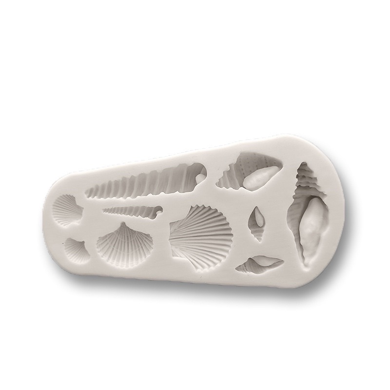 khuôn silicon ốc sò trang trí bánh