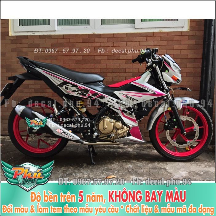 Tem rời Raider Trắng Hồng (H) -1