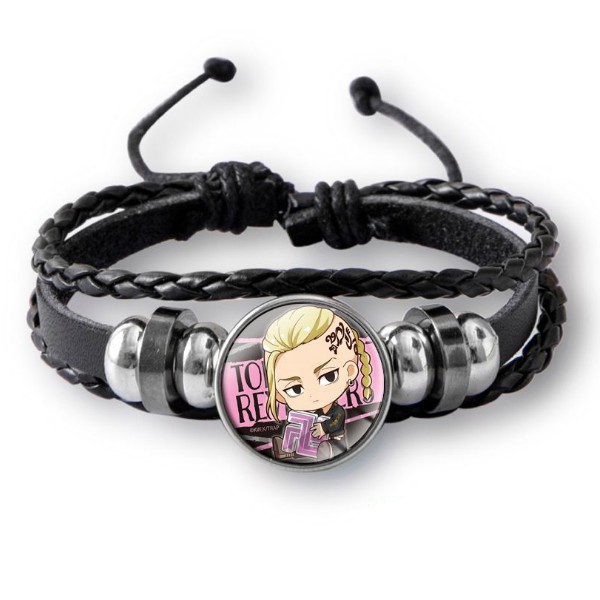 Vòng Đeo Tay Băng Da Tokyo Revengers Tùy Chỉnh Tiện Dụng