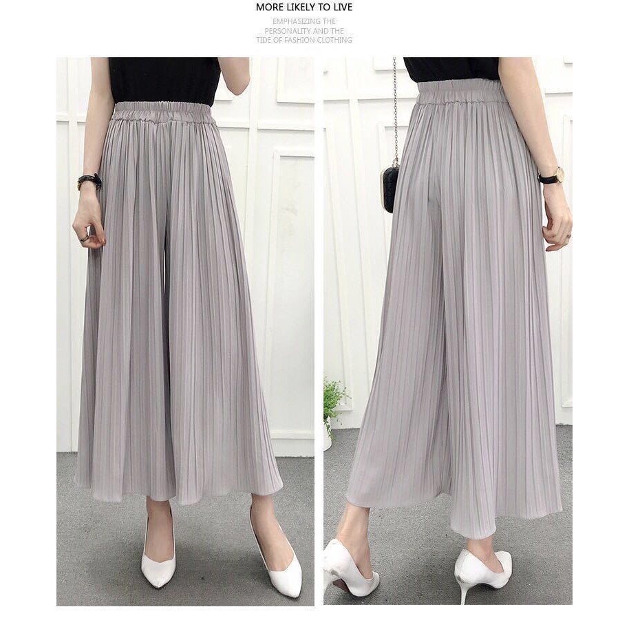 Quần Chiffon Nữ Ống Rộng Palazo Thời Trang | BigBuy360 - bigbuy360.vn