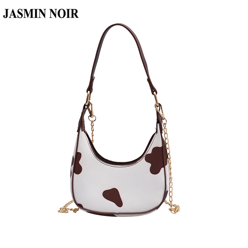 Túi đeo chéo JASMIN NOIR phối dây xích phong cách thời trang cho phái nữ
