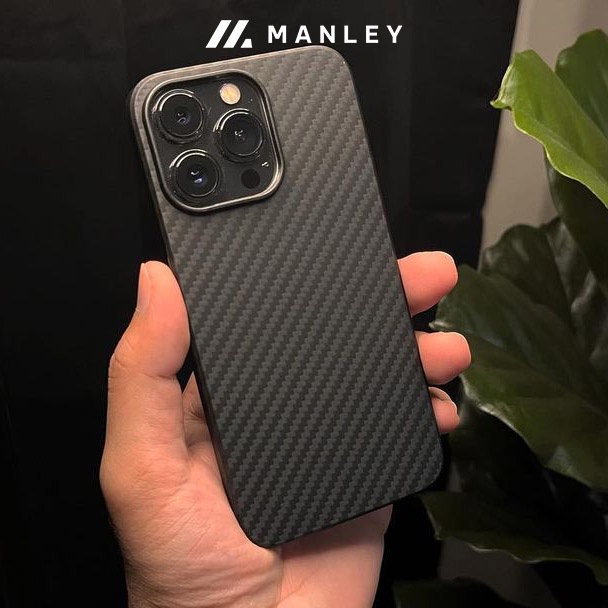 Ốp lưng Pocketo chất liệu Aramid Fiber cho iPhone 12, 13 Sợi Kevlar | Siêu mỏng, siêu bền