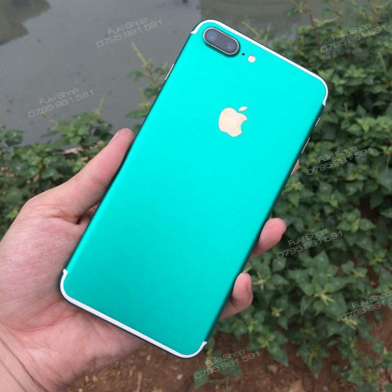 [IPHONE]Tấm Dán Skin FULL mặt sau Matte Brushed Seafoam 5 6 7 6plus 7plus 8plus X XS XR XSMAX 11 PRO MAX 12 PRO MAX