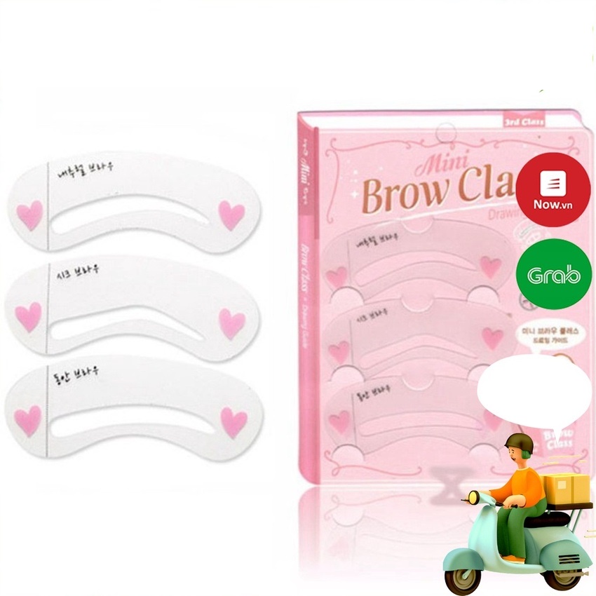 Khung kẻ chân mày Khuôn kẻ lông mày nhựa trong dễ kẻ cho những ai mới bắt đầu SIGO