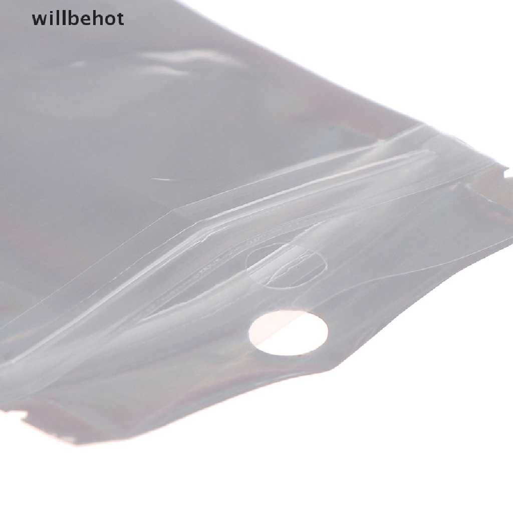 Set 10 túi zip nhôm trong suốt đựng trang sức tiện dụng