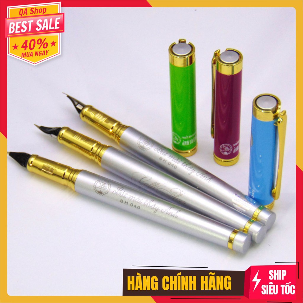 Bút Mài Thầy Ánh Nét Thanh Nét Đậm  SH040 – Bút Máy Ánh Dương Ngòi Lá Tre Calligraphy Luyện Chữ Đẹp