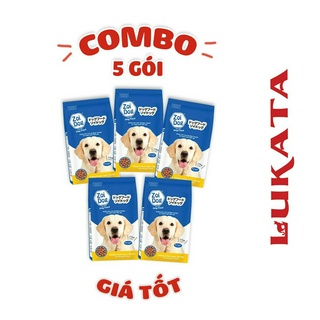 Combo 5 gói thức ăn hạt zoi dog 1kg cho chó trưởng thành - LUKATA