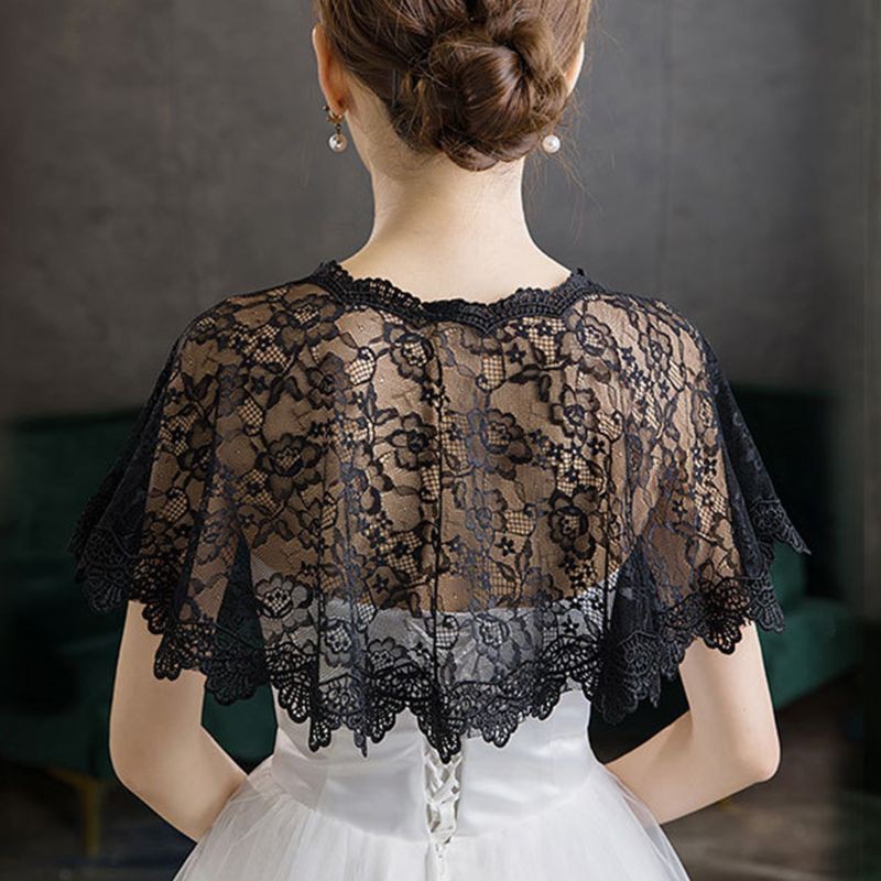Áo choàng vai ren hoa thời trang dành cho nữ | BigBuy360 - bigbuy360.vn