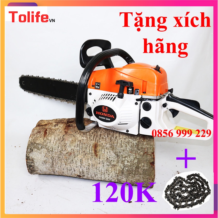 Máy cưa xích chạy xăng CX68 💪 SIÊU KHỎE 💪 LAM 5 TẤC, CƯA MÁY CẦM TAY_LT