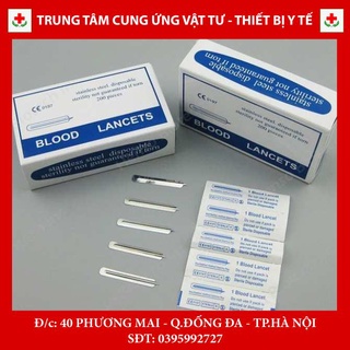 Kim chích mụn, rạch mụn, thẩm mỹ spa Blood Lancet (Hộp 200 Kim)