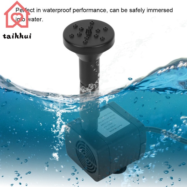 Máy Bơm Nước Năng Lượng Mặt Trời 1.5w Cho Hồ Cá