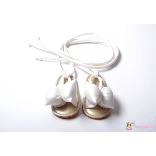 Giày sandals đính nơ cột dây đáng yêu cho bé