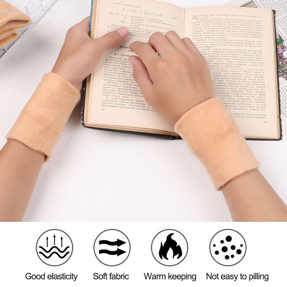 Muvako Băng Đeo Cổ Tay Đan Len cashmere Thoáng Khí Giữ Ấm Mùa Đông Cho unisex