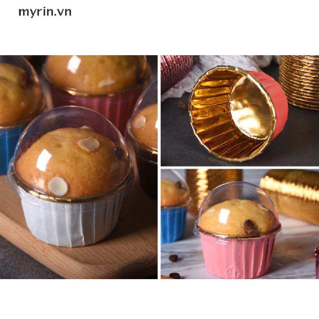 Set 50 CốC GiấY BạC NhiềU MàU 5039 Chuyên DụNg LàM BáNh Cupcake