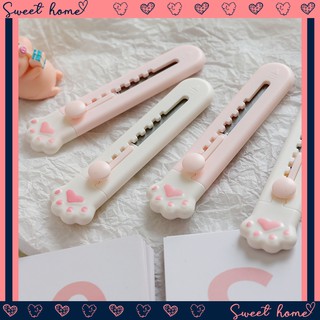 Dao rọc giấy mini chân mèo cute