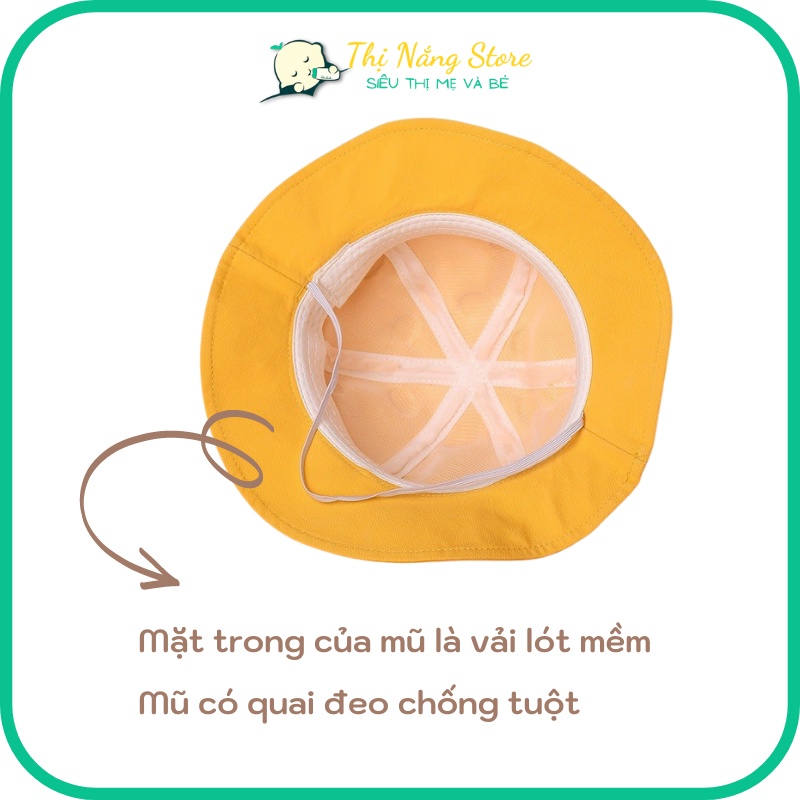 Mũ vành cho bé hình Hươu cao cổ 3D siêu hót 1-3 tuổi, Nón tai bèo hình Hươu 3D cho bé Thị Nắng Store