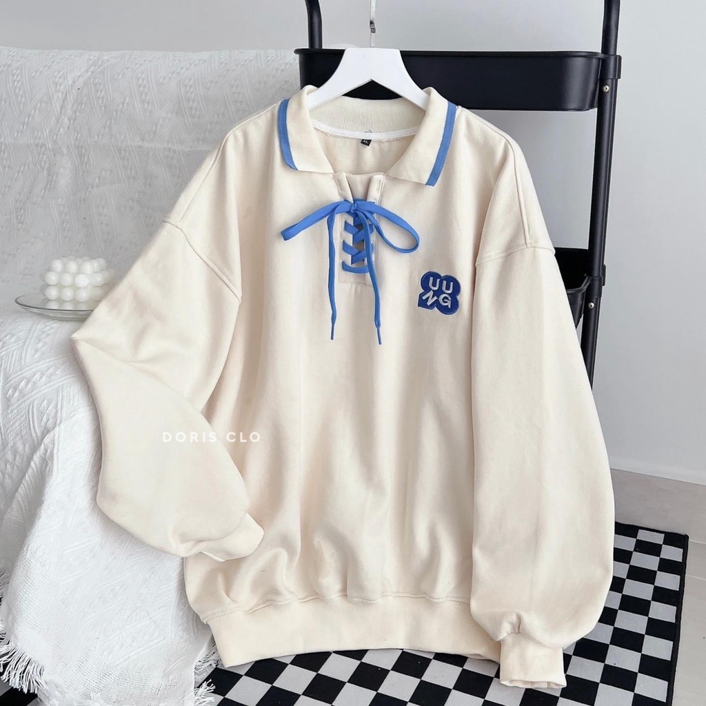 [ MẪU MỚI +GIÁ RẺ ]Áo polo đan dây cổ xanh Chuẩn trend mặc thụng luôn ấy ạ.