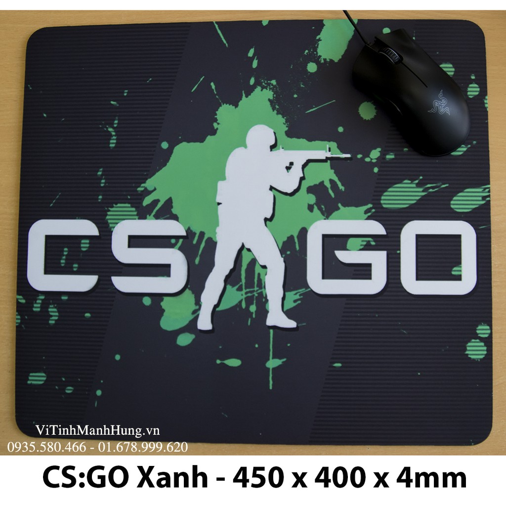 Lót chuột - Mouse Pad QCK in hình Gaming: 45cm x 40cm x 4mm.