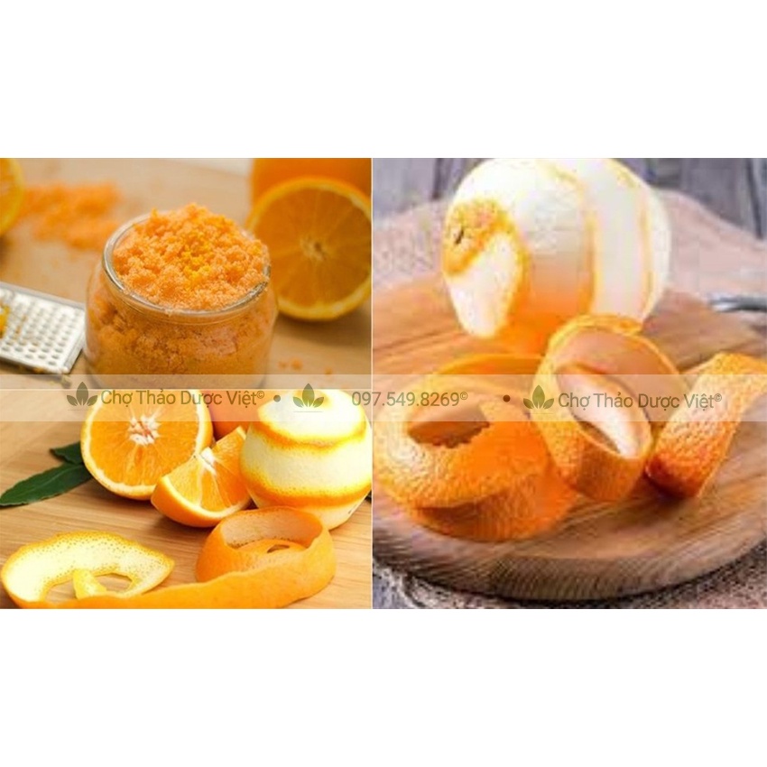 Bột trần bì nguyên chất 500g ( Bột vỏ cam, quýt nguyên liệu dưỡng trắng, sáng d a)- Chợ Thảo Dược Việt