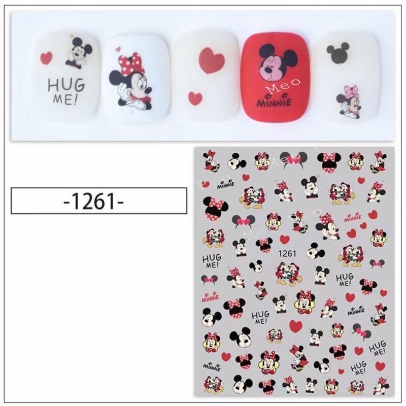 ( phụ kiện nail) sticker - dán trang trí móng phản quang