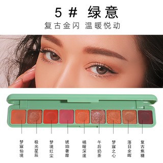 Phấn mắt nhũ 9 ô màu Lameila Beautiful Color Geometry 3600,Bảng phấn mắt đẹp,cá tính,quyến rũ,lì,mịn,mượt,lên tone chuẩn