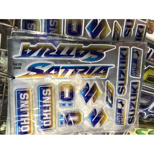 satria tem nổi 7 màu
