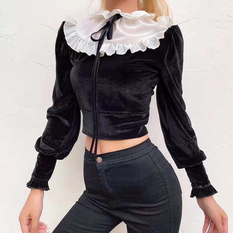 Jennie blackpink Áo Lửng Tay Dài Thời Trang Dành Cho Nữ