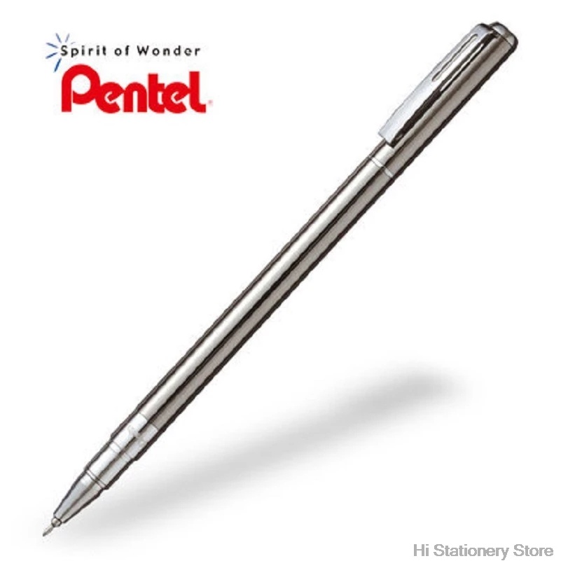 Bút Ký Cao Cấp Pentel BL625 Ngòi 0.5mm Mực Xanh | Thiết Kế Nhỏ Gọn | Vỏ Bút Bằng Thép Không Gỉ