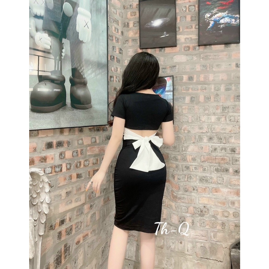 Váy body nơ lưng siêu xinh