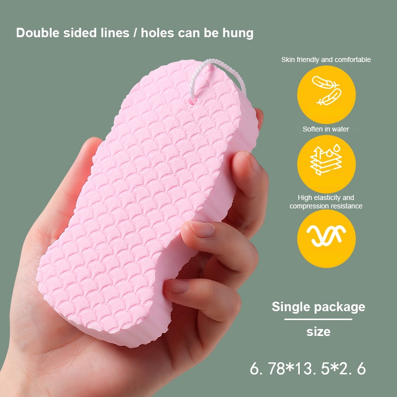 Bộ 4 Miếng Bọt Biển Tắm 3d Siêu Mềm Tẩy Tế Bào Chết Toàn Thân Để Loại Bỏ Da Chết Có Thể Tái Sử Dụng Cho Phụ Nữ/Nam Giới Và Trẻ Em Và Trẻ Sơ Sinh Màu Trắng.