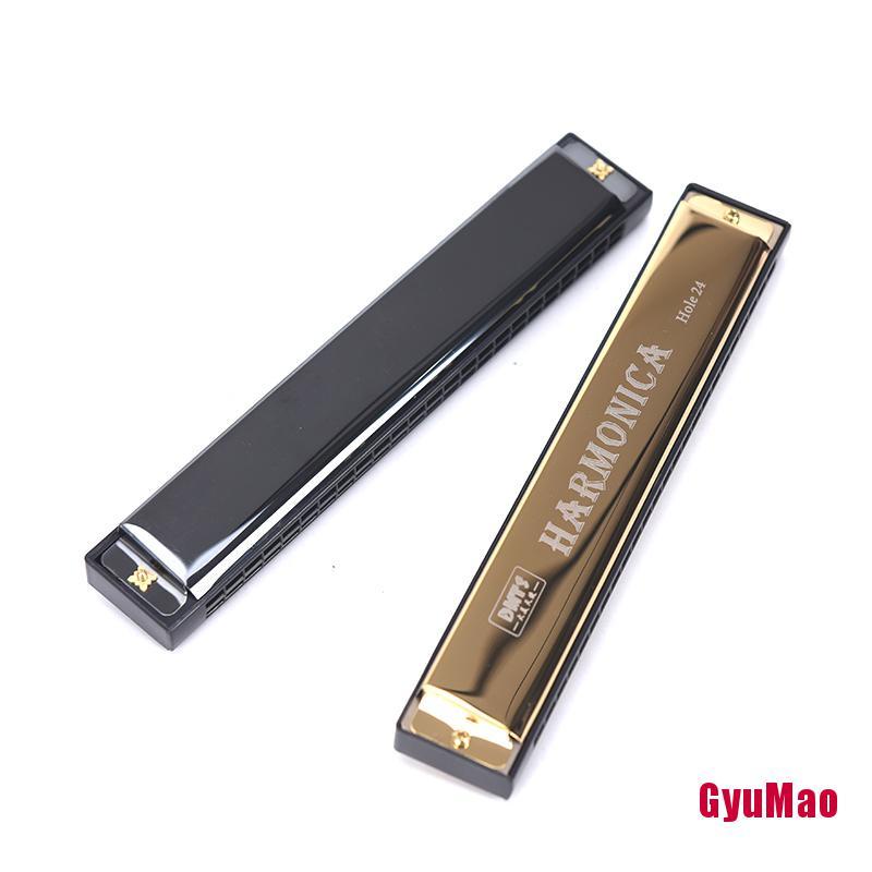 Kèn Harmonica Tremolo 24 lỗ hai hàng HDY 2 màu lựa chọn