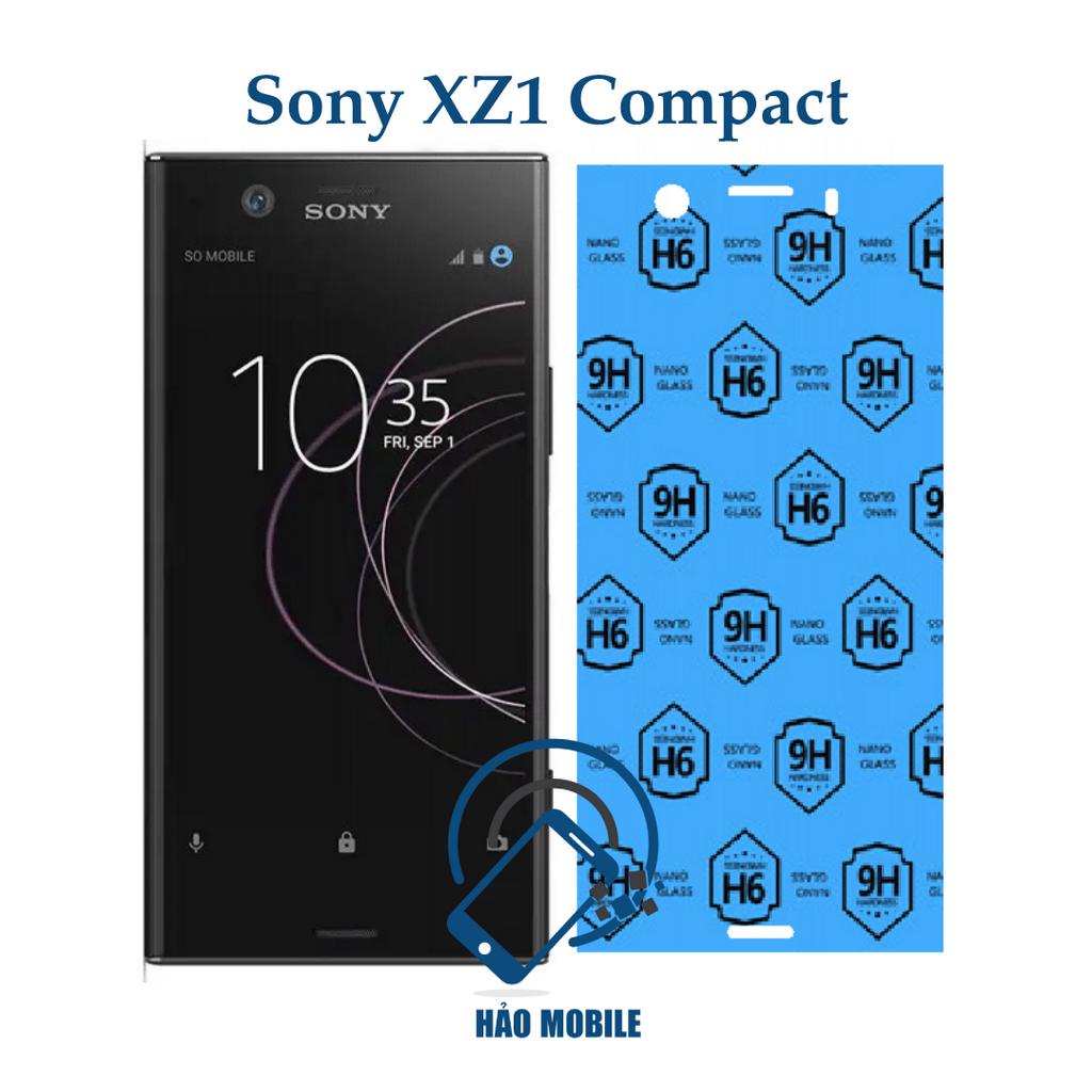 Dán cường lực dẻo nano mặt trước, mặt sau Sony XZ1 Compact