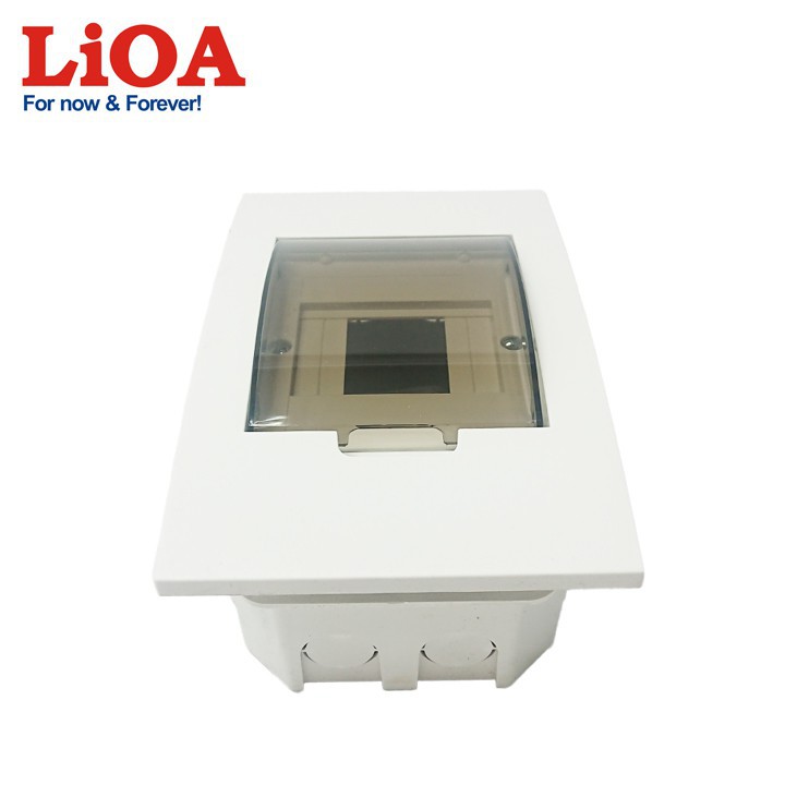 Tủ điện LiOA đế nhựa dùng cho MCB, MCCB, RCBO chứa 2 đến 4 aptomat (SE4FC2/4LA) - TN Shop