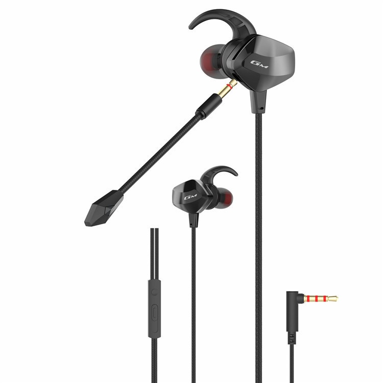 Tai nghe chơi Game có Mic rời GM007, tai nghe gaming, Dùng Được Cho Cả Máy Tính Và Điện Thoại,  Jack Chữ L