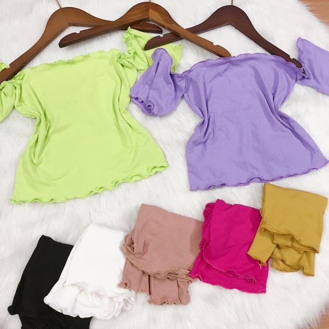 Áo trễ vai tăm siêu xinh