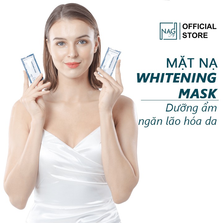 Mặt nạ dưỡng ẩm Whitening mask dạng gel dưỡng trắng da chống lão hóa ban đêm - NAG