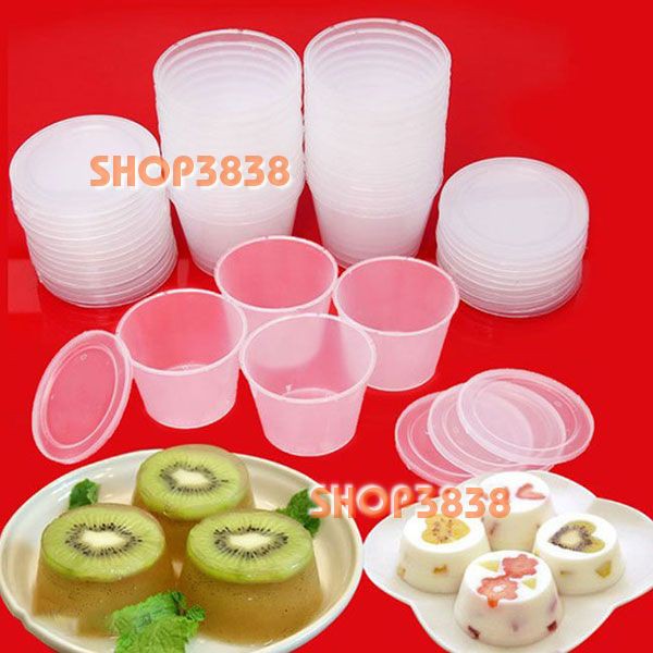 Como 40 Khuôn Làm Bánh Flan Sữa Chua Rau Cau  Có Nắp