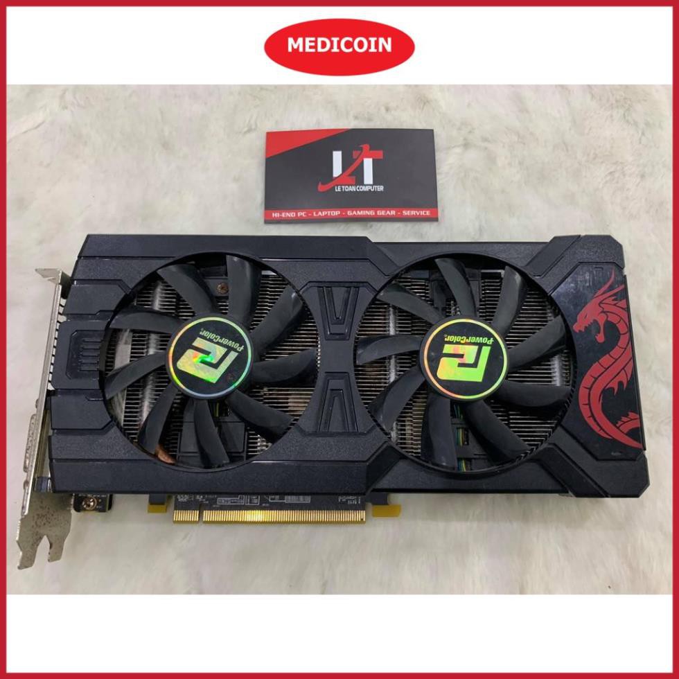 [ MediCoin ] - VGA Power Color RX580 4G D5 2 Fan (1 Port DVI) - BH 5 năm | BigBuy360 - bigbuy360.vn