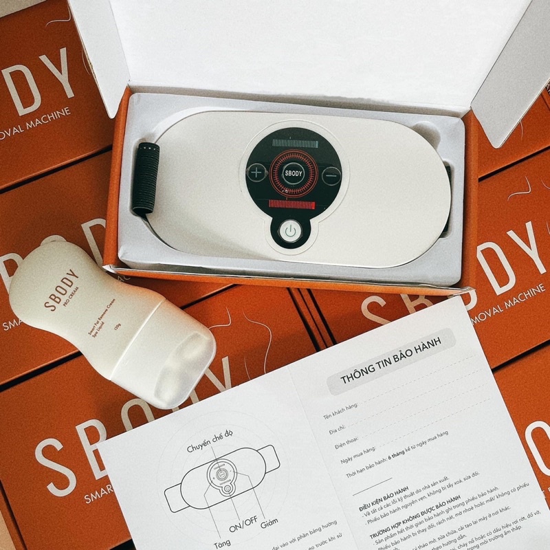 MÁY BẮN HÚT NỠ SBODY - TẶNG KÈM KEM HUỶ MỠ SBODY PRO