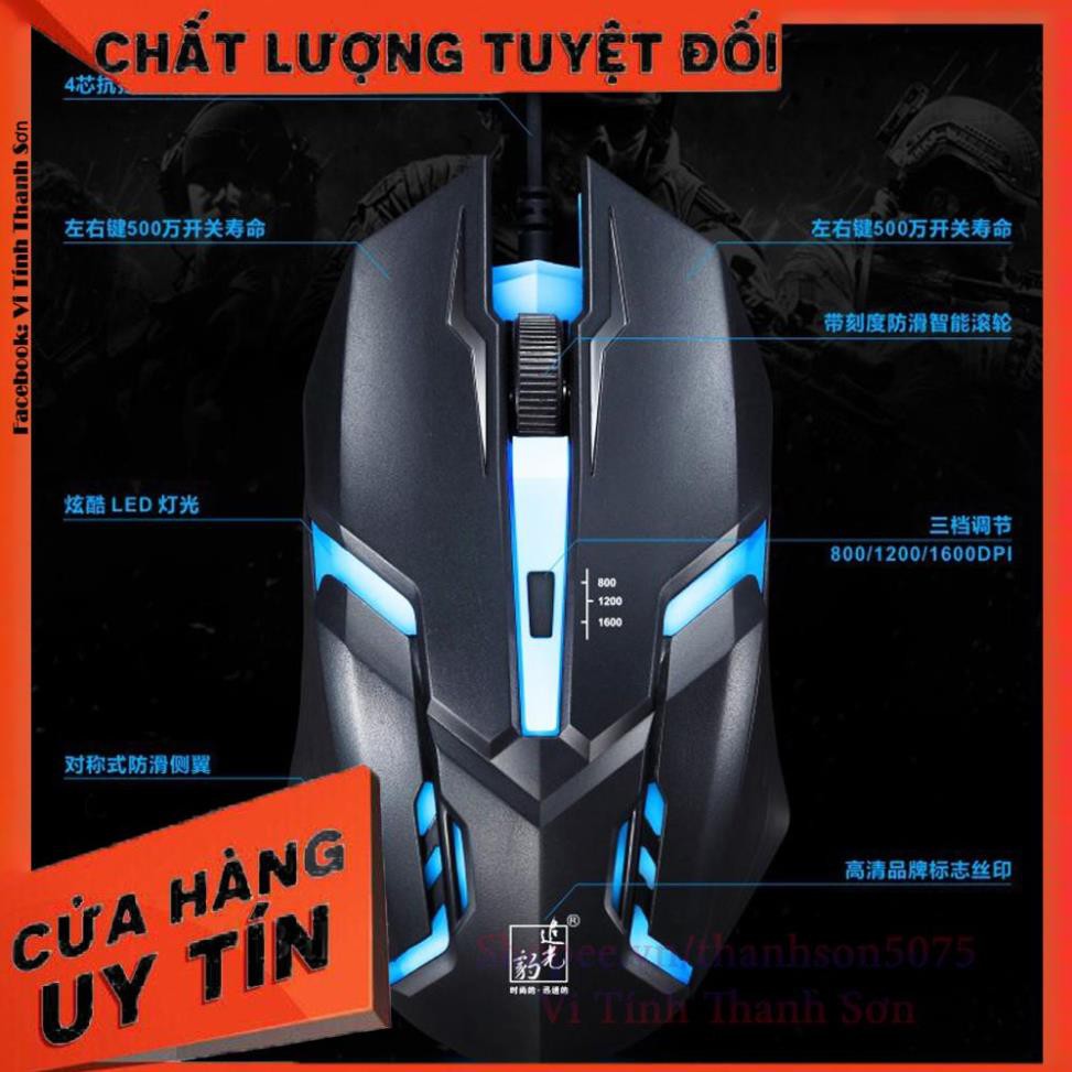 [Mã TH10KD20  hoàn đến10K xu] COMBO BÀN PHÍM CHUỘT G20 GAME LED 7 MÀU + TẶNG LÓT TYLOOS - Vi Tính Thanh Sơn