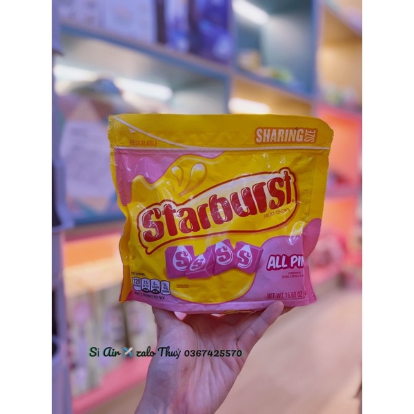(✈️ Mỹ) Kẹo trái cây Starburst Tropical 442g date 12/2022