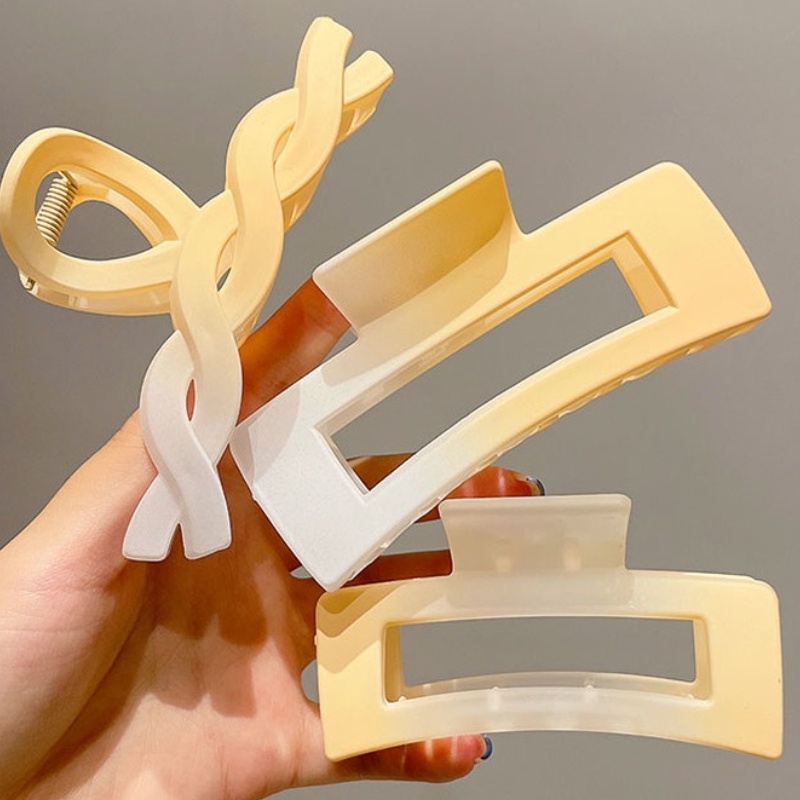 Kẹp Tóc Cỡ Lớn Màu Gradient Phong Cách Hàn Quốc Thời Trang Cho Nữ