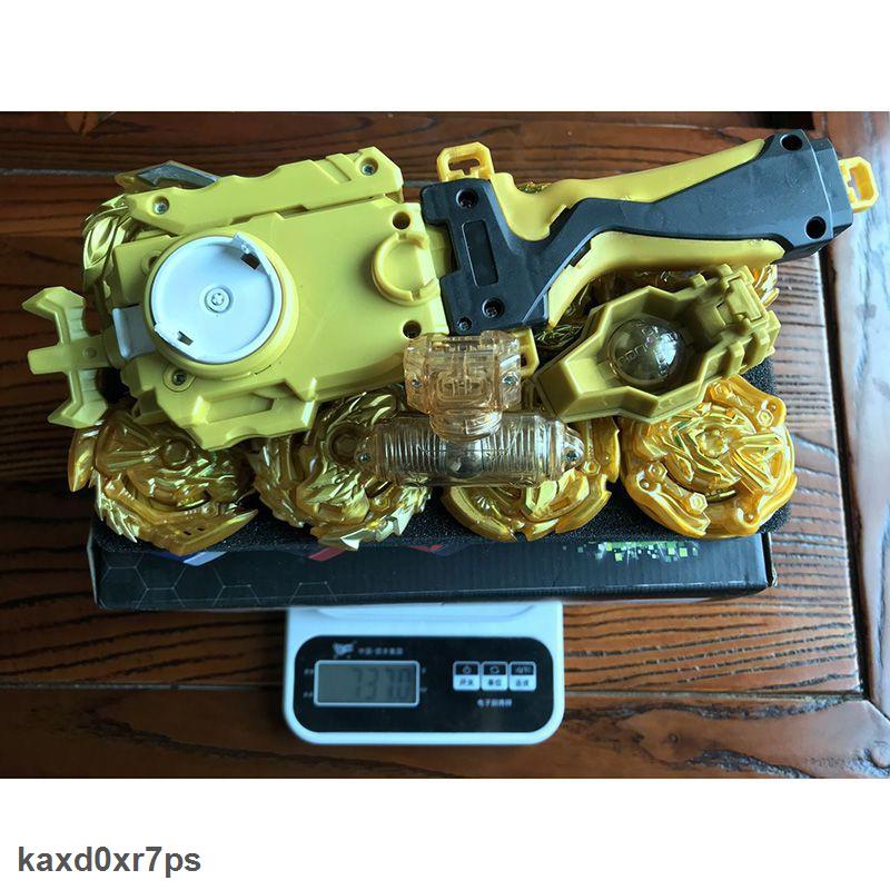 TỰ NHIÊN Set 8 đồ chơi con quay Beyblade Burst kèm tay phóng được mạ vàng có hộp đựng bộ đồ chơi cho trẻ em