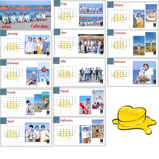 Lịch để bàn 2022 in hình nhóm nhạc BTS dành cho fan, Lịch DIY BTS 2022