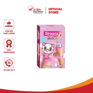 Bánh Xốp Nhân Kem Dâu Spoonz 27g (Hàn Quốc)