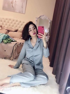 Bộ pizama lụa