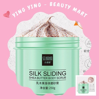 [RẺ VÔ ĐỊCH] KEM TẨY TẾ BÀO CHẾT BƠ hạt mỡ làm mềm da Shea Butter Senana 250g