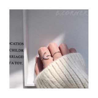Set Nhẫn 2 Chiếc Mặt Trăng