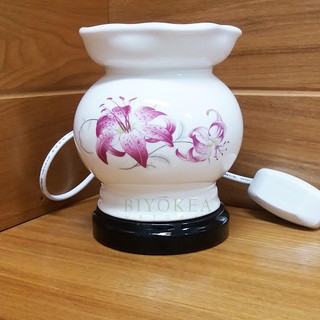 Đèn ngủ xông tinh dầu hoa lan 15cm